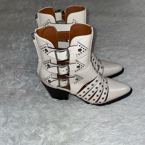 Coach Phoebe Studded Pointed-Toe Boots- Size 8.5 - Picture 1 of 10